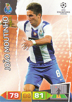 Joao Moutinho FC Porto 2011/12 Panini Adrenalyn XL CL #217